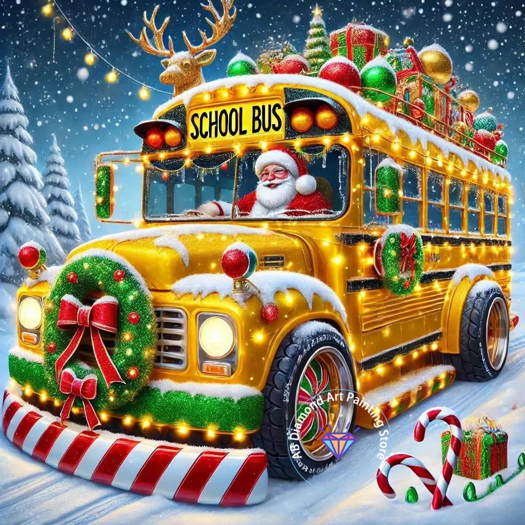 Holiday Diamond Painting Kit 5D DIY Cartoon