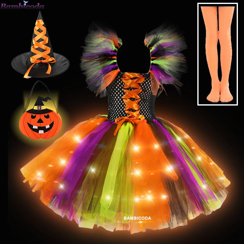 Sparkling Witch Dress Costume (with LED)