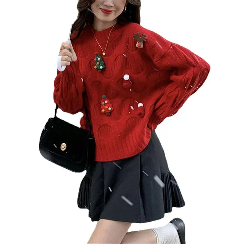 Women Knitted Christmas Sweaters
