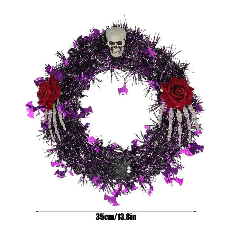 Creepy Skull & Hand Design Wreath