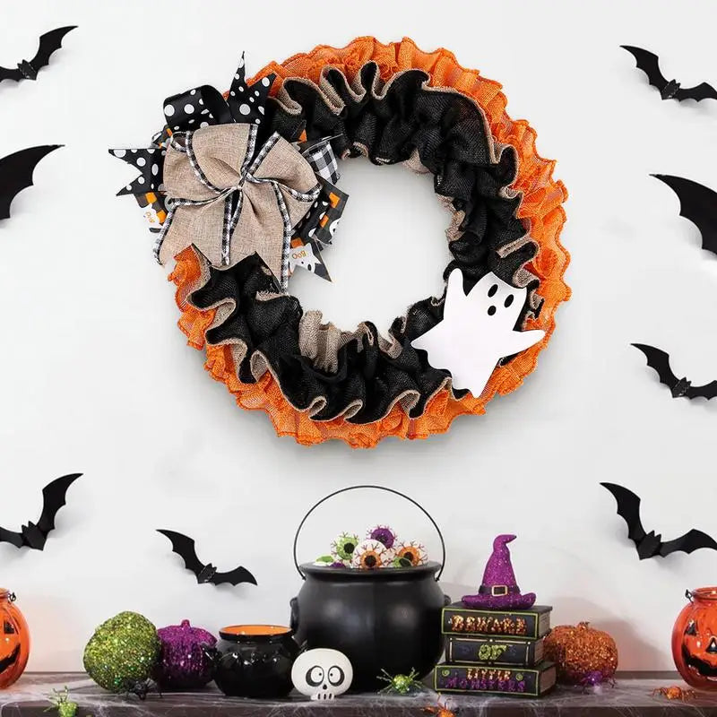 Spooky Halloween Burlap Wreath