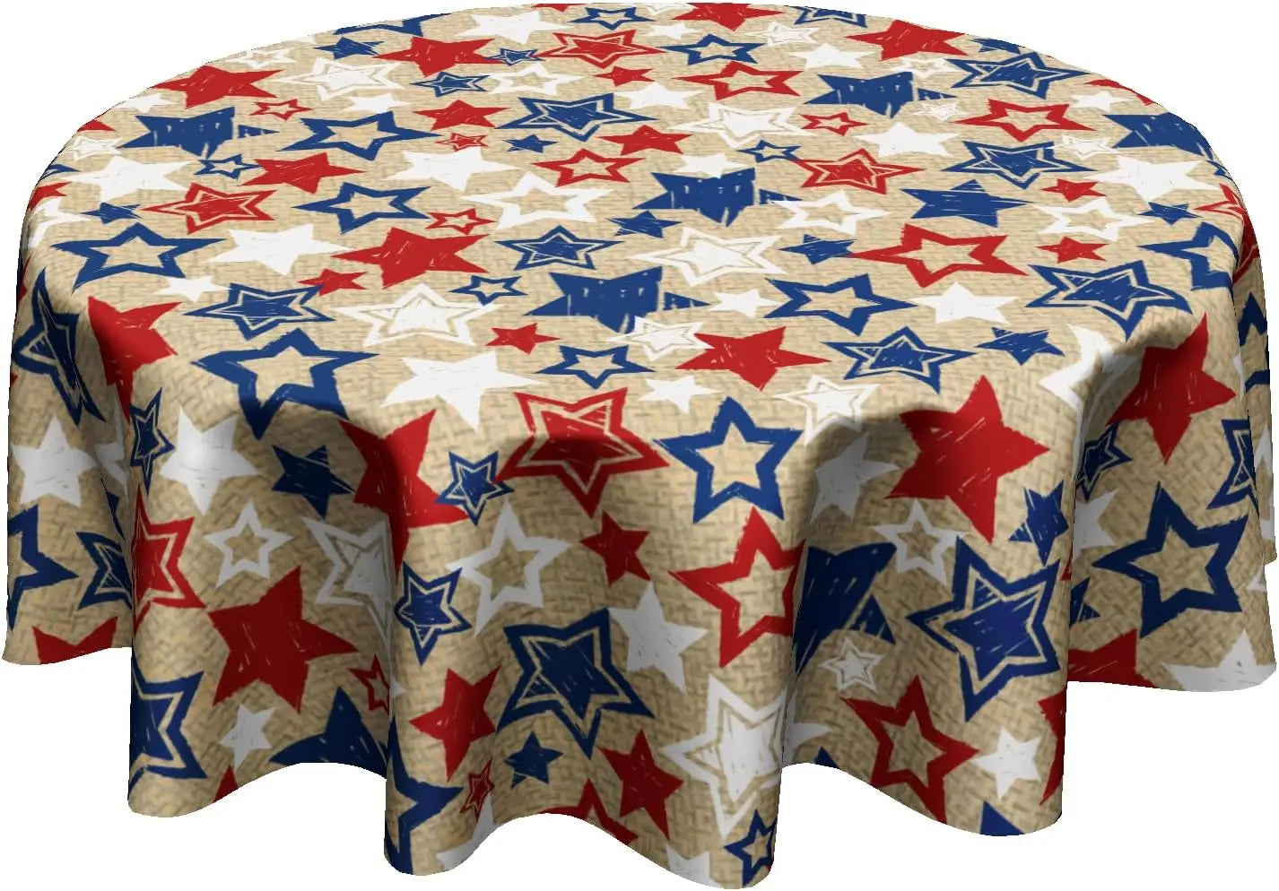 Autumn Blue Pumpkin Round Tablecloth