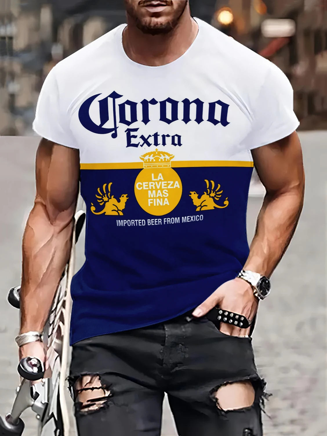 Casual Faith Split Color T-Shirt