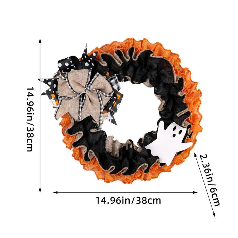 Spooky Halloween Burlap Wreath