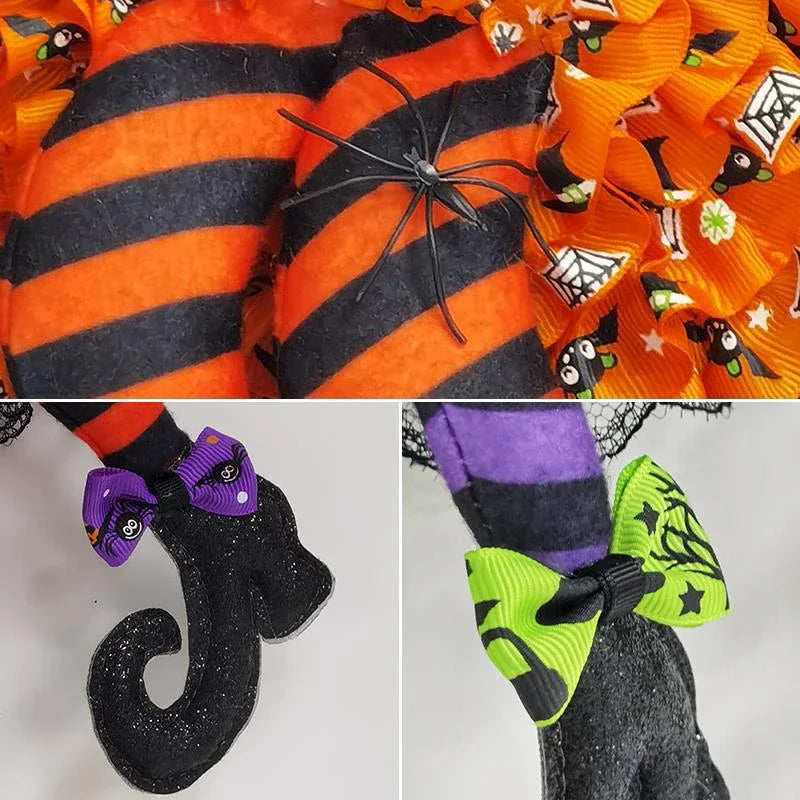 Witch Legs Door Wreath