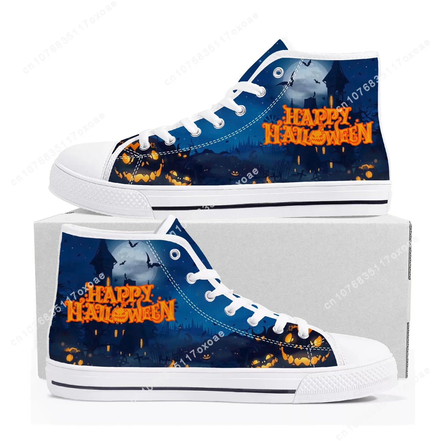 Halloween High Top Canvas Sneakers