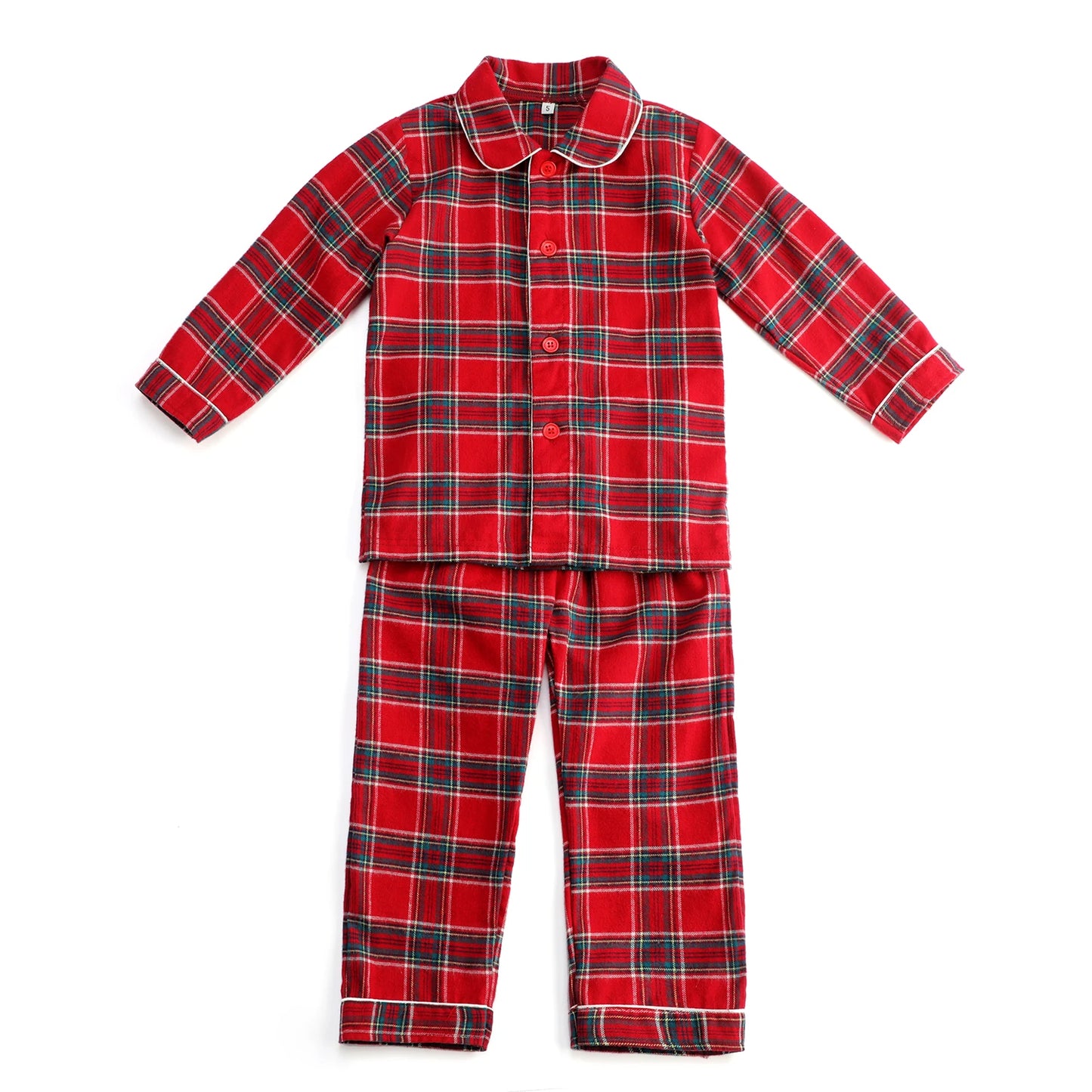Flannel and Velvet Matching Family Pajamas Sets
