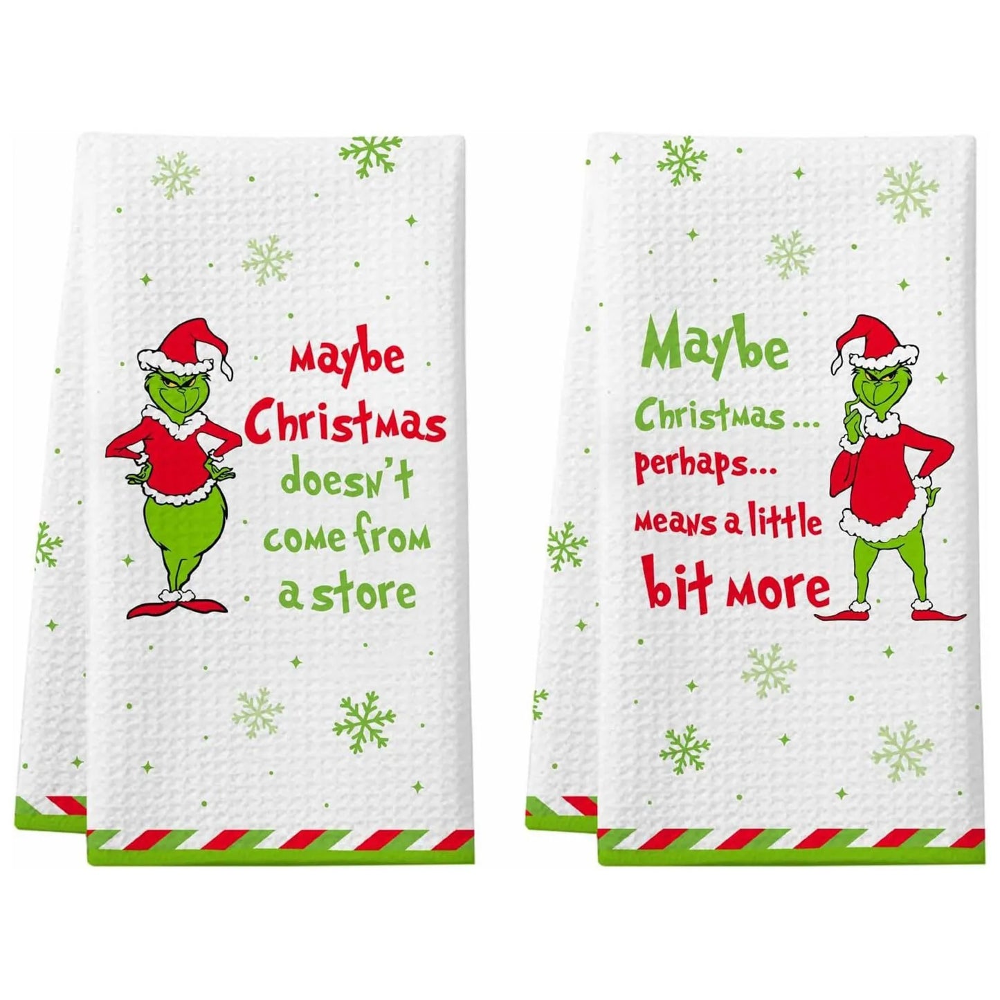Grinch Dish Towels (2 Pcs)