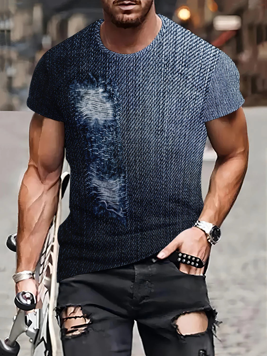 Casual Faith Split Color T-Shirt