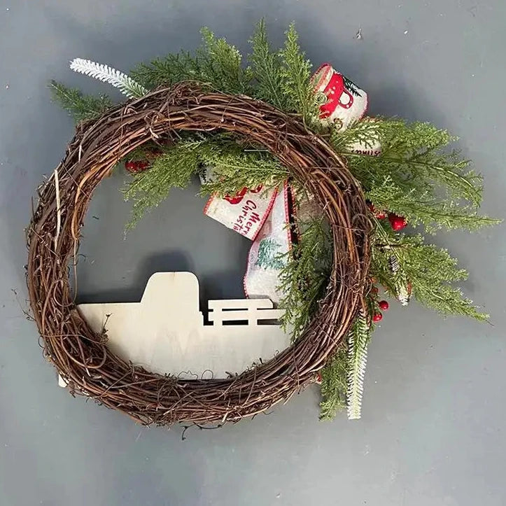 Old-Fashioned Mini Truck Wreath