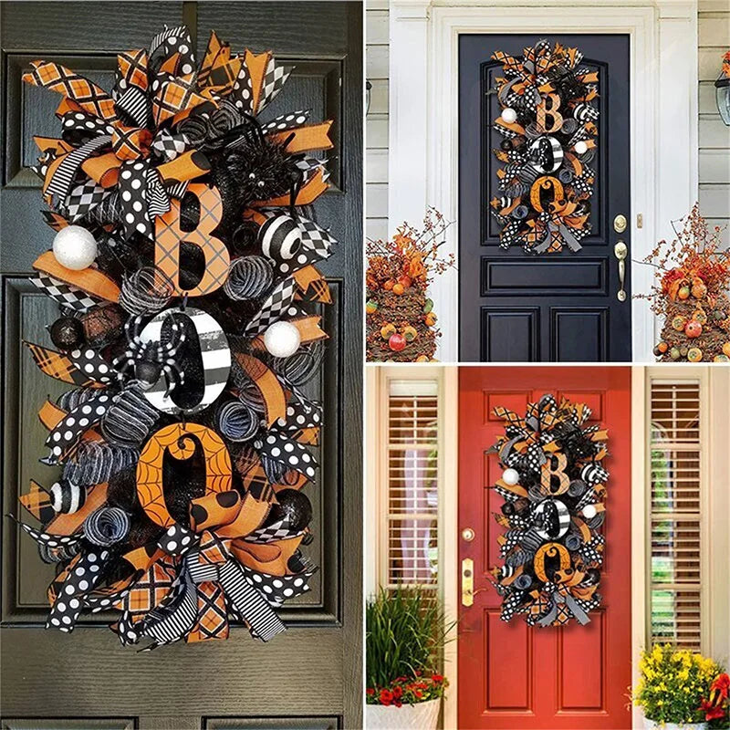 Halloween Boo Swag Wreath
