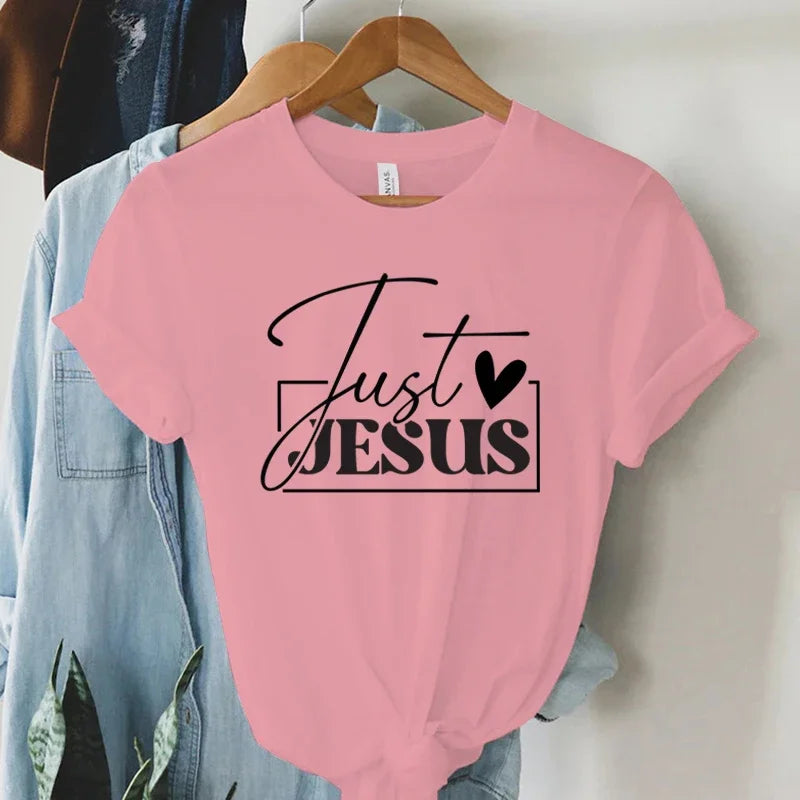 "Just Love Jesus" Faith Print T-Shirt