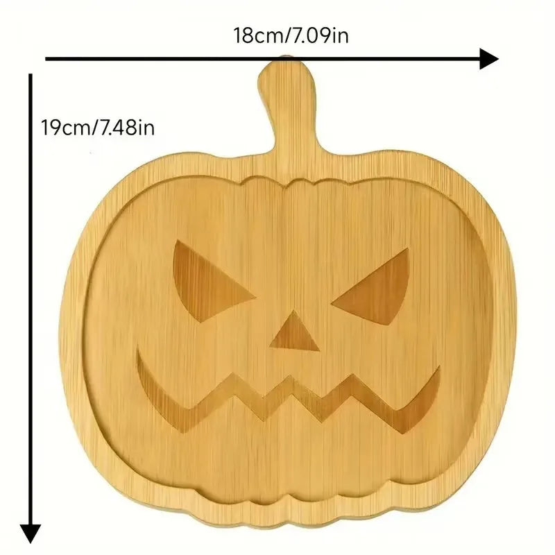 Pumpkin or Ghost Wooden Tray