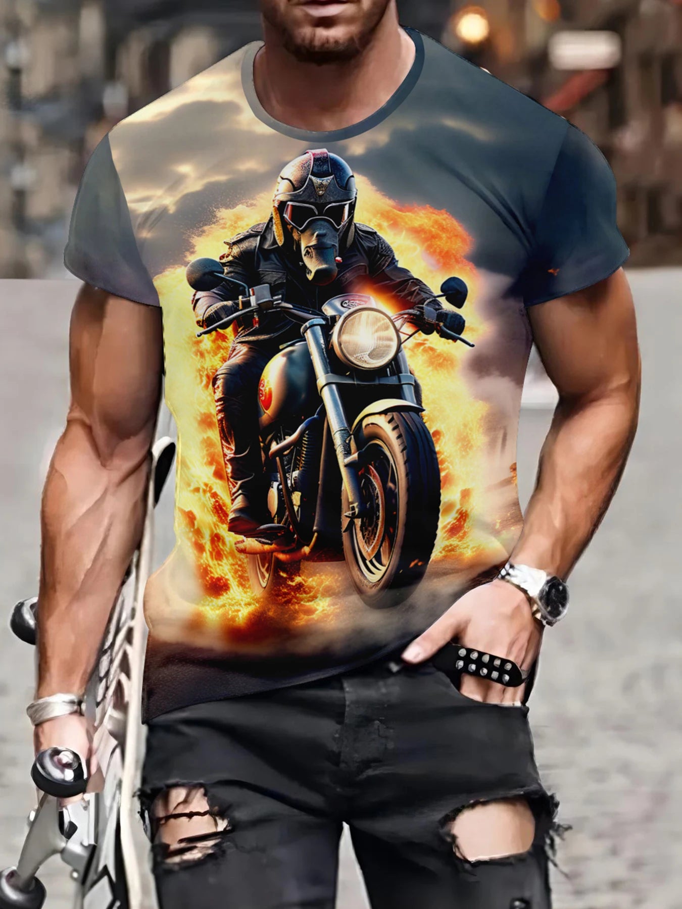 Casual Faith Split Color T-Shirt