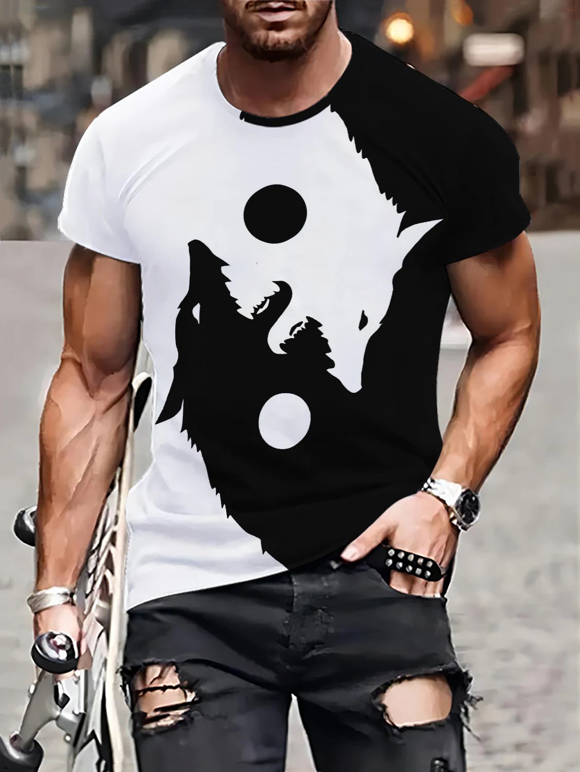Casual Faith Split Color T-Shirt