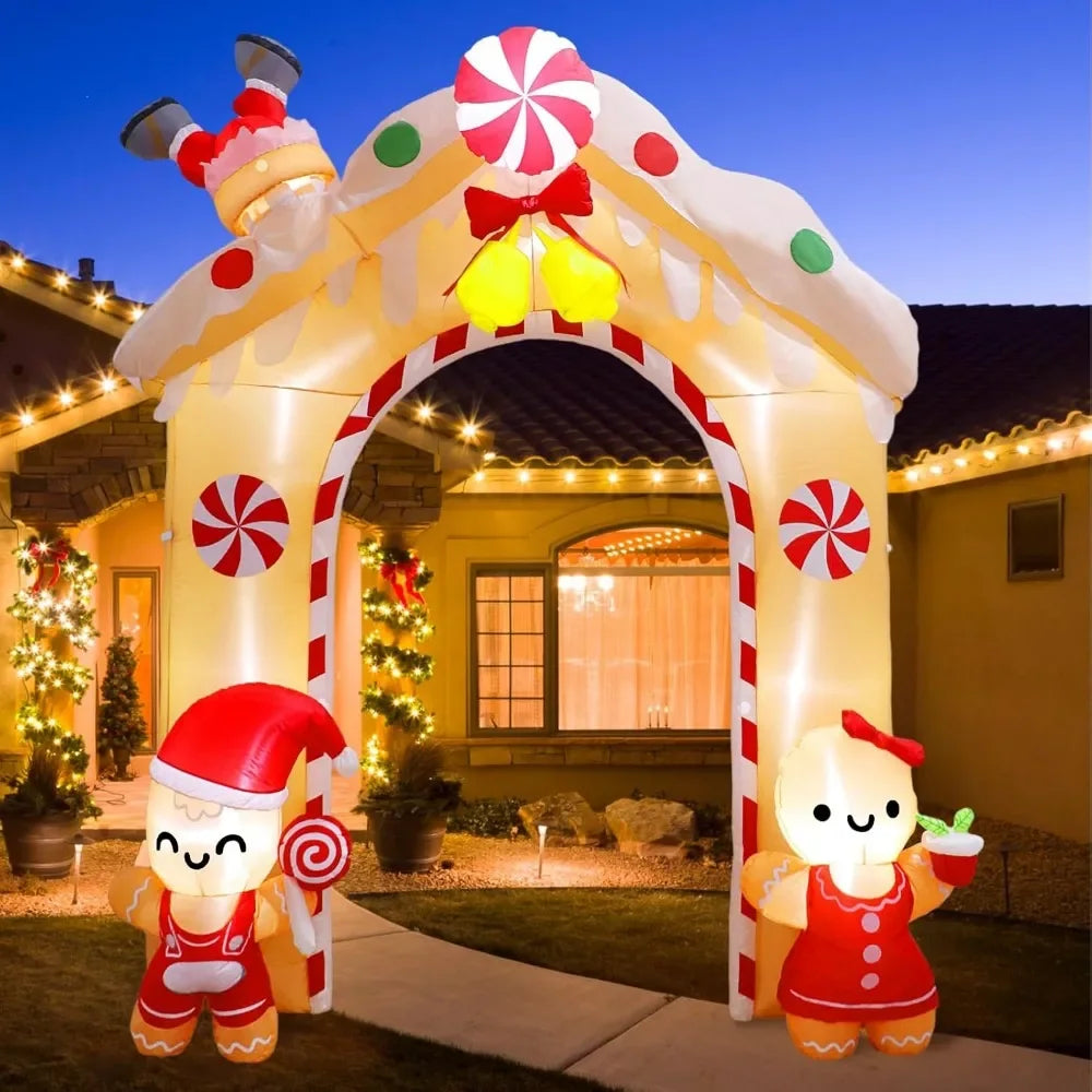 10FT Christmas Inflatable Gingerbread House