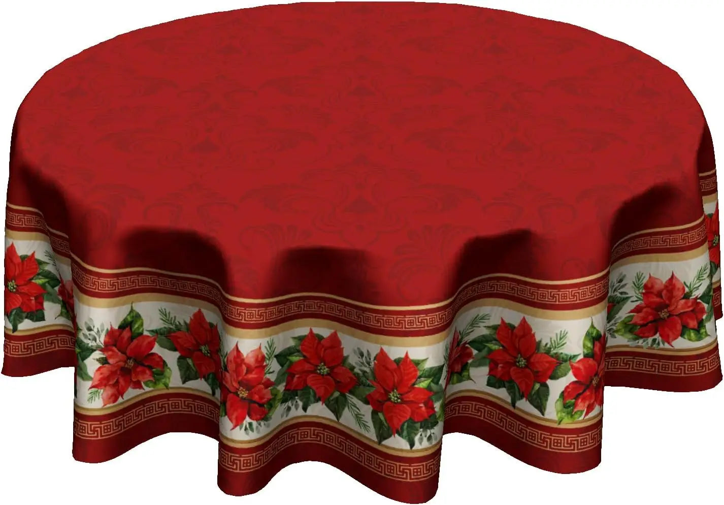Autumn Blue Pumpkin Round Tablecloth
