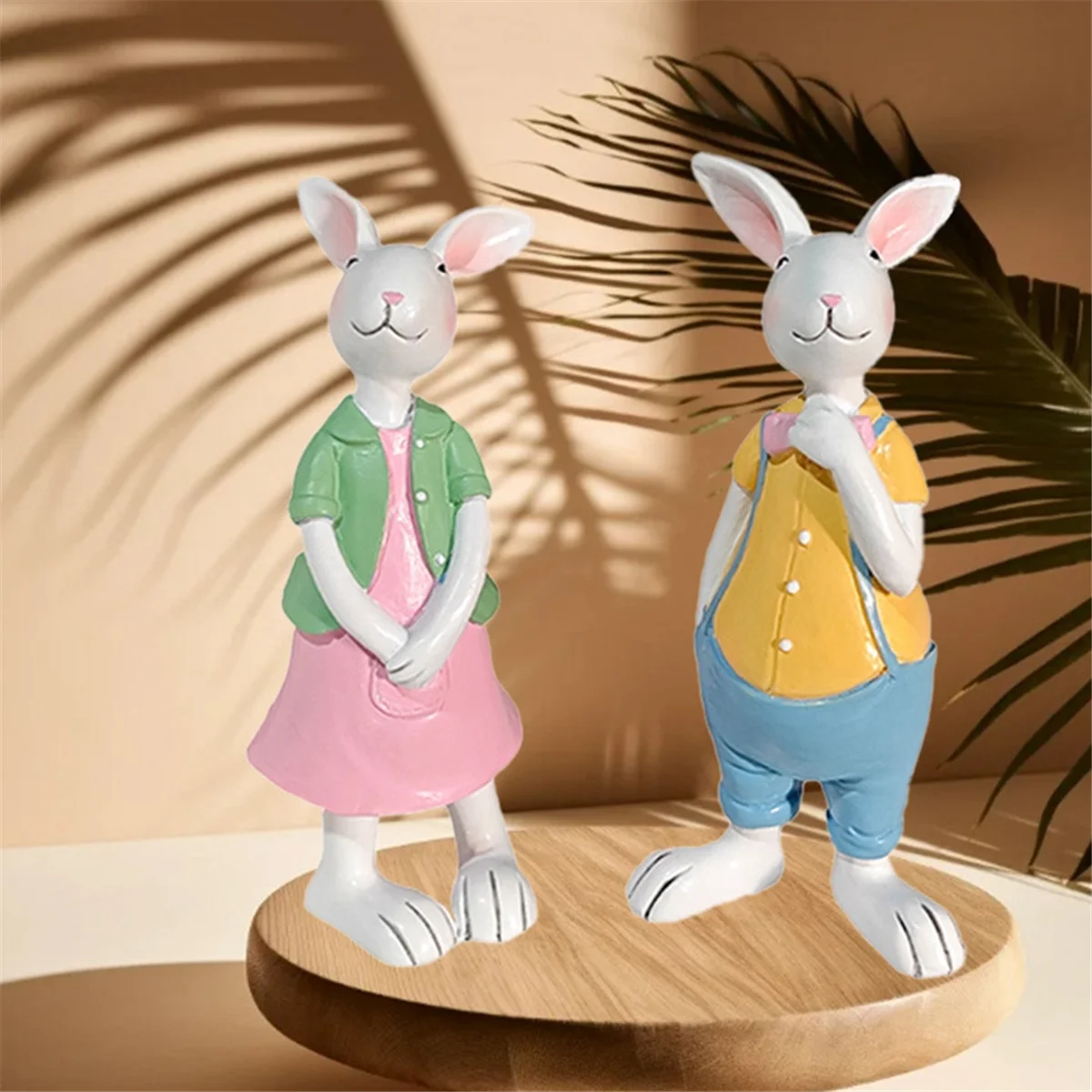 Cute Easter Rabbits Resin Figurines β Rural Home Animal Decorations π°ππΌ
