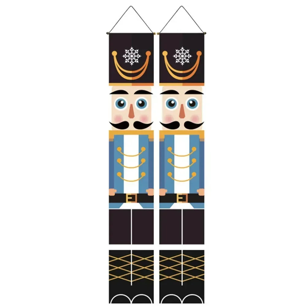 Nutcracker Christmas Banner Decoration Set