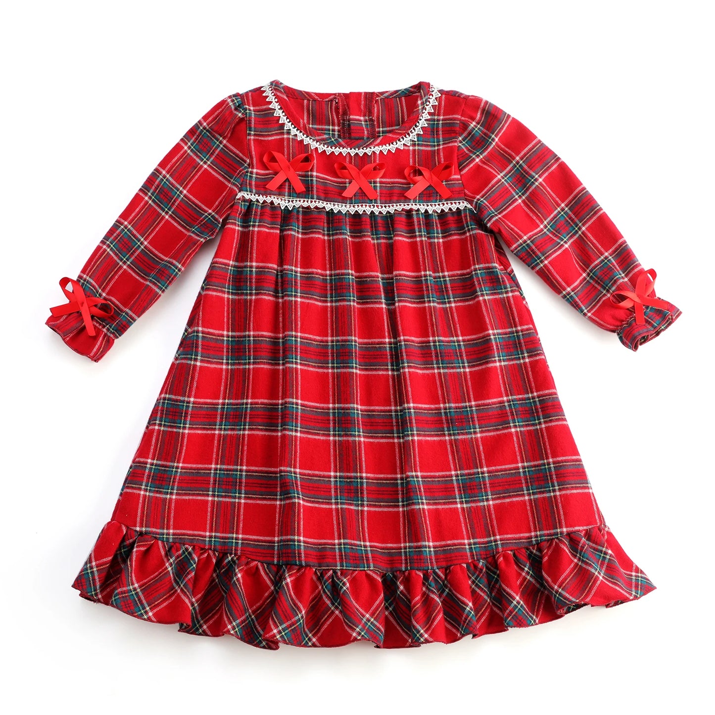 Flannel and Velvet Matching Family Pajamas Sets