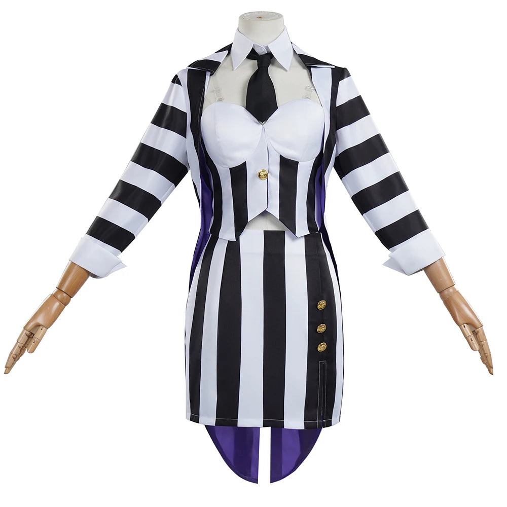 Beetlejuice Striped Dress Costumes for Women