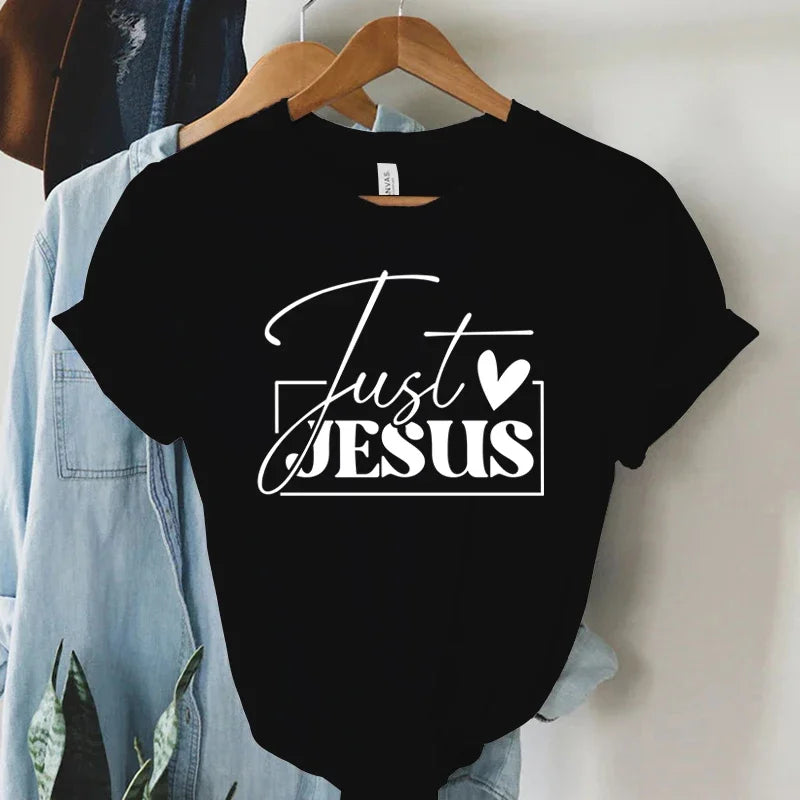 "Just Love Jesus" Faith Print T-Shirt