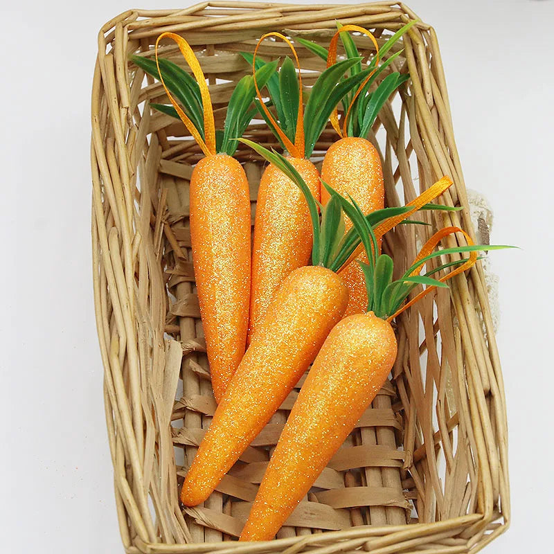 Shiny Foam Carrot Decorations β 12x2cm π₯β¨