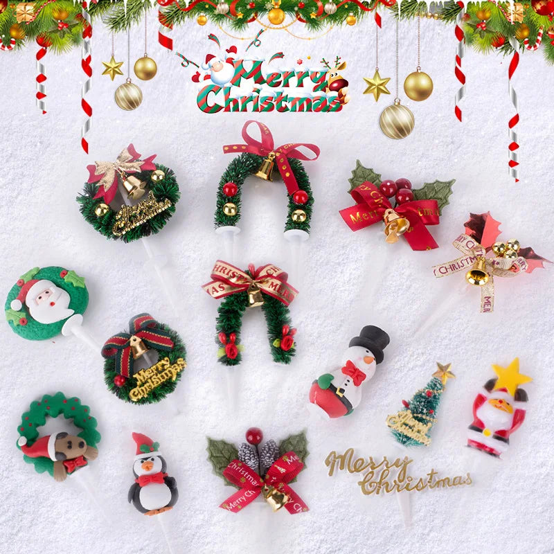 Holiday Cake / Cupcake Toppers