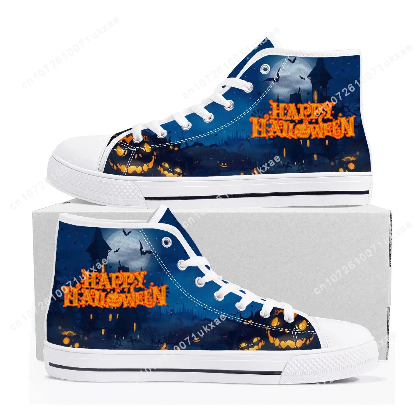 Halloween High Top Canvas Sneakers
