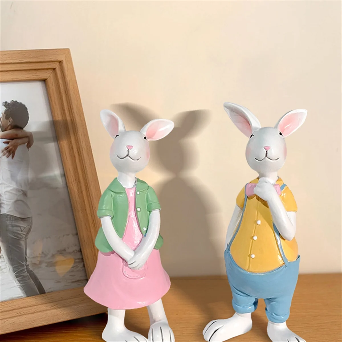 Cute Easter Rabbits Resin Figurines β Rural Home Animal Decorations π°ππΌ