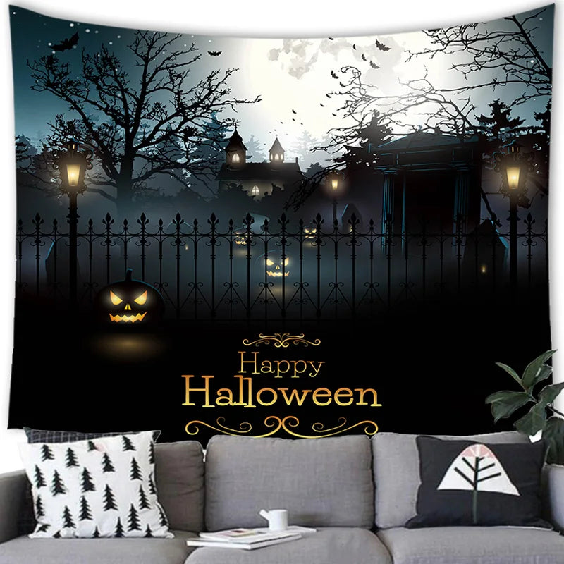 Halloween Decor Tapestry Wall Hanging