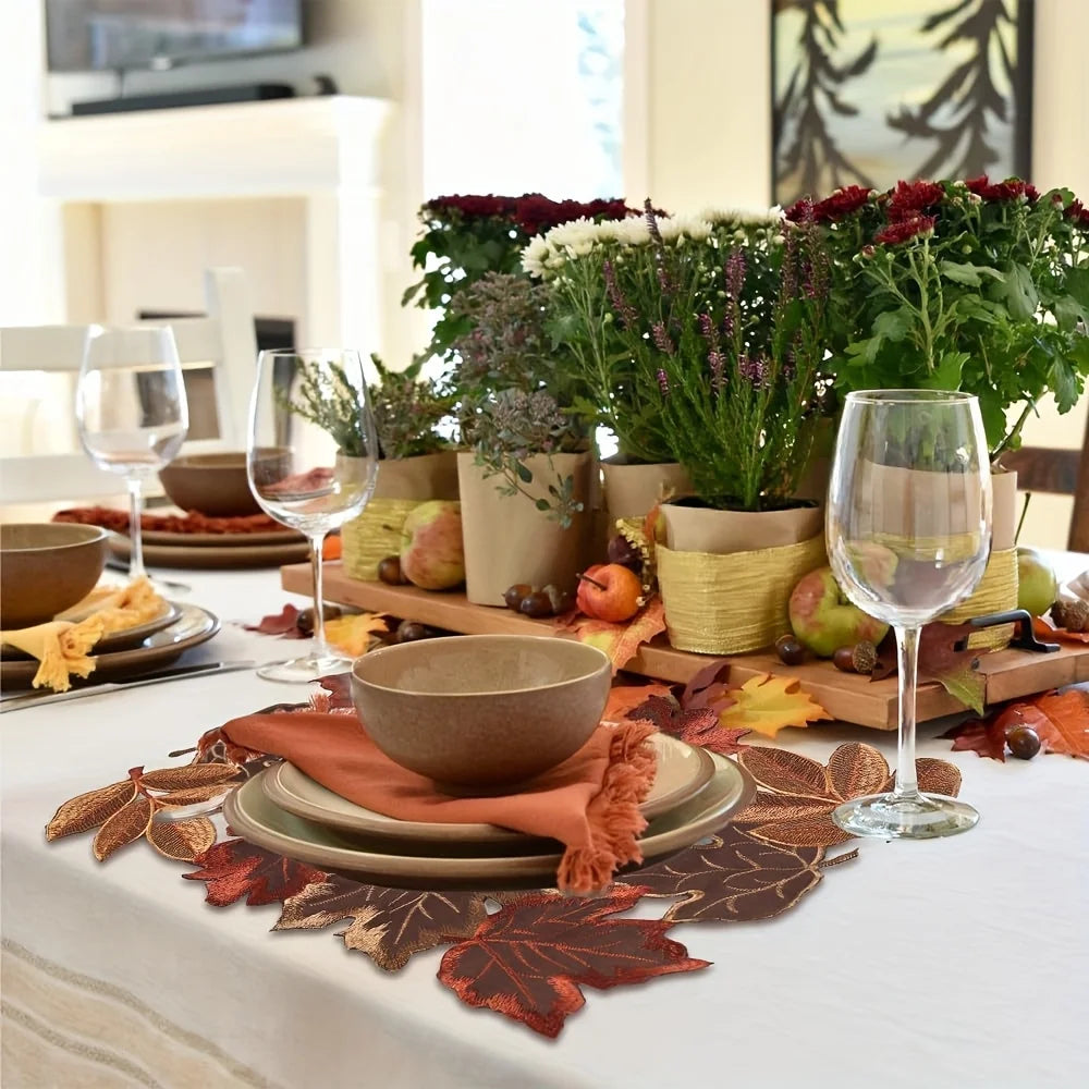 Maple Leaf Table Flag