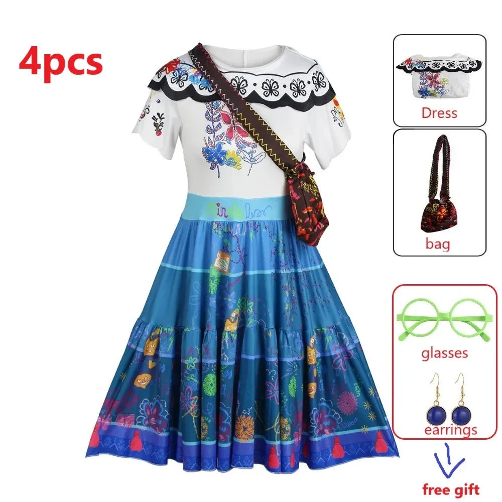 Mirabel Encanto Costume (with Bag)