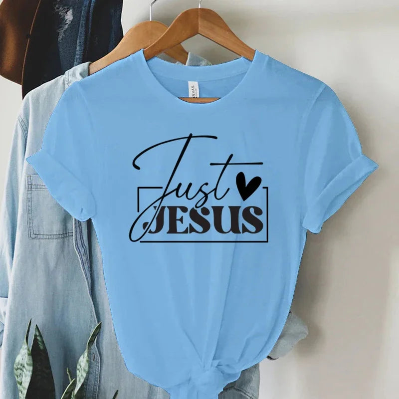 "Just Love Jesus" Faith Print T-Shirt