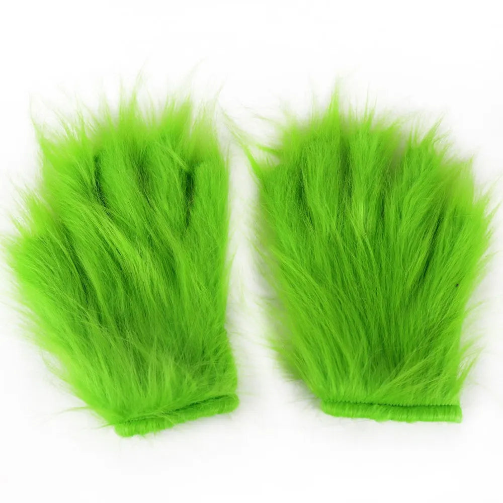Grinch Christmas Gloves and Mask