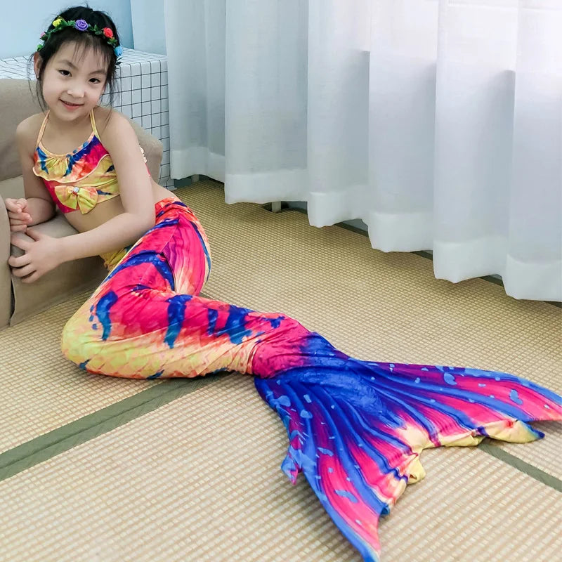 NEW Design 4Pcs 5Pcs/Set Kids Mermaid Tails