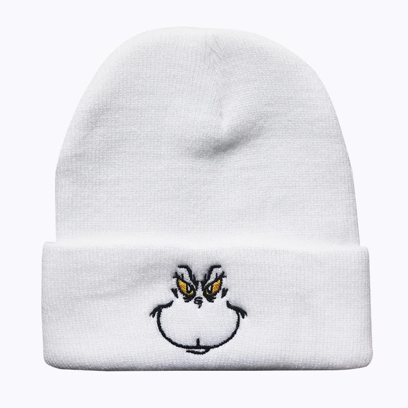 Embroidery Grinch Beanies