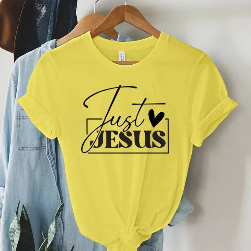"Just Love Jesus" Faith Print T-Shirt