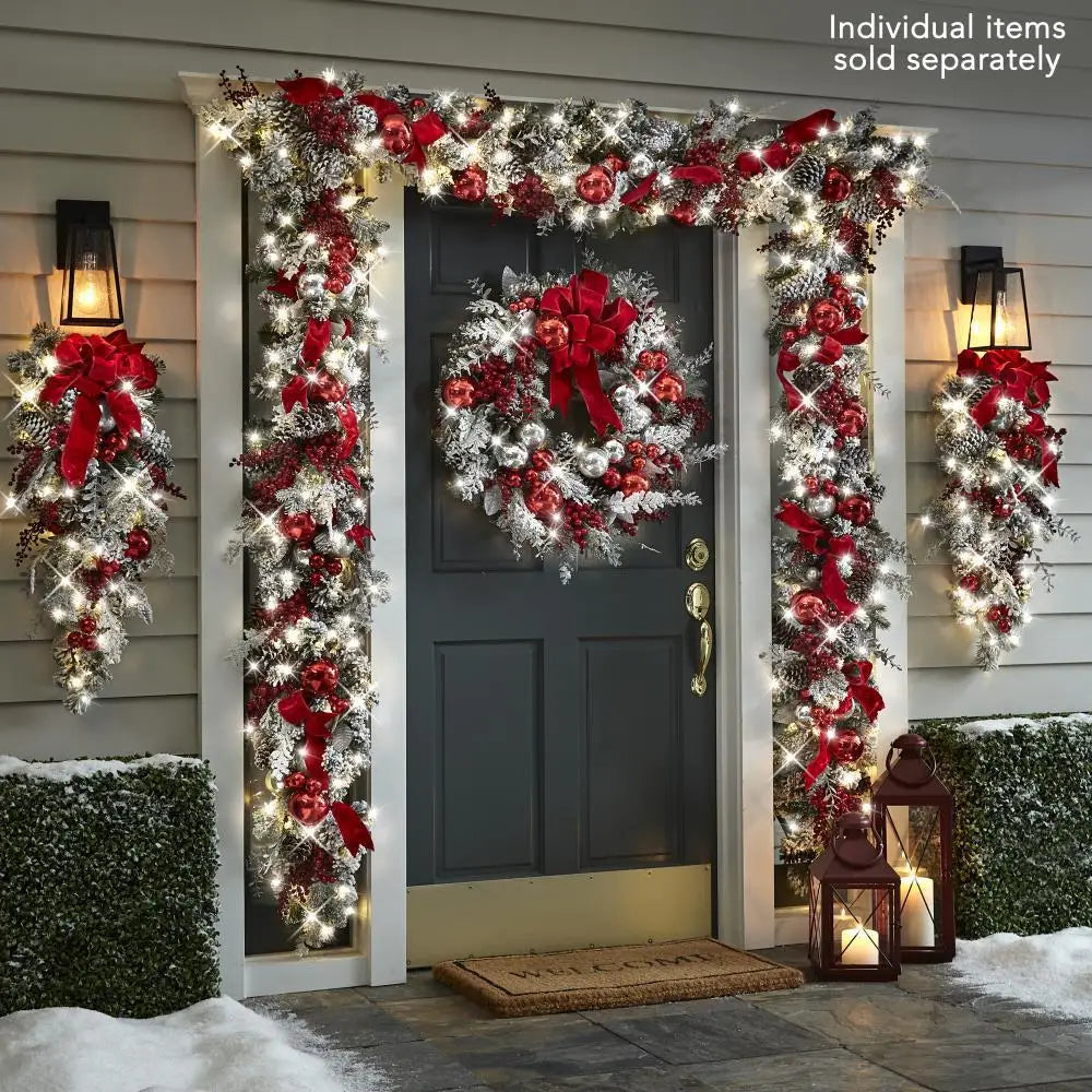 Christmas Wreath Rattan Set