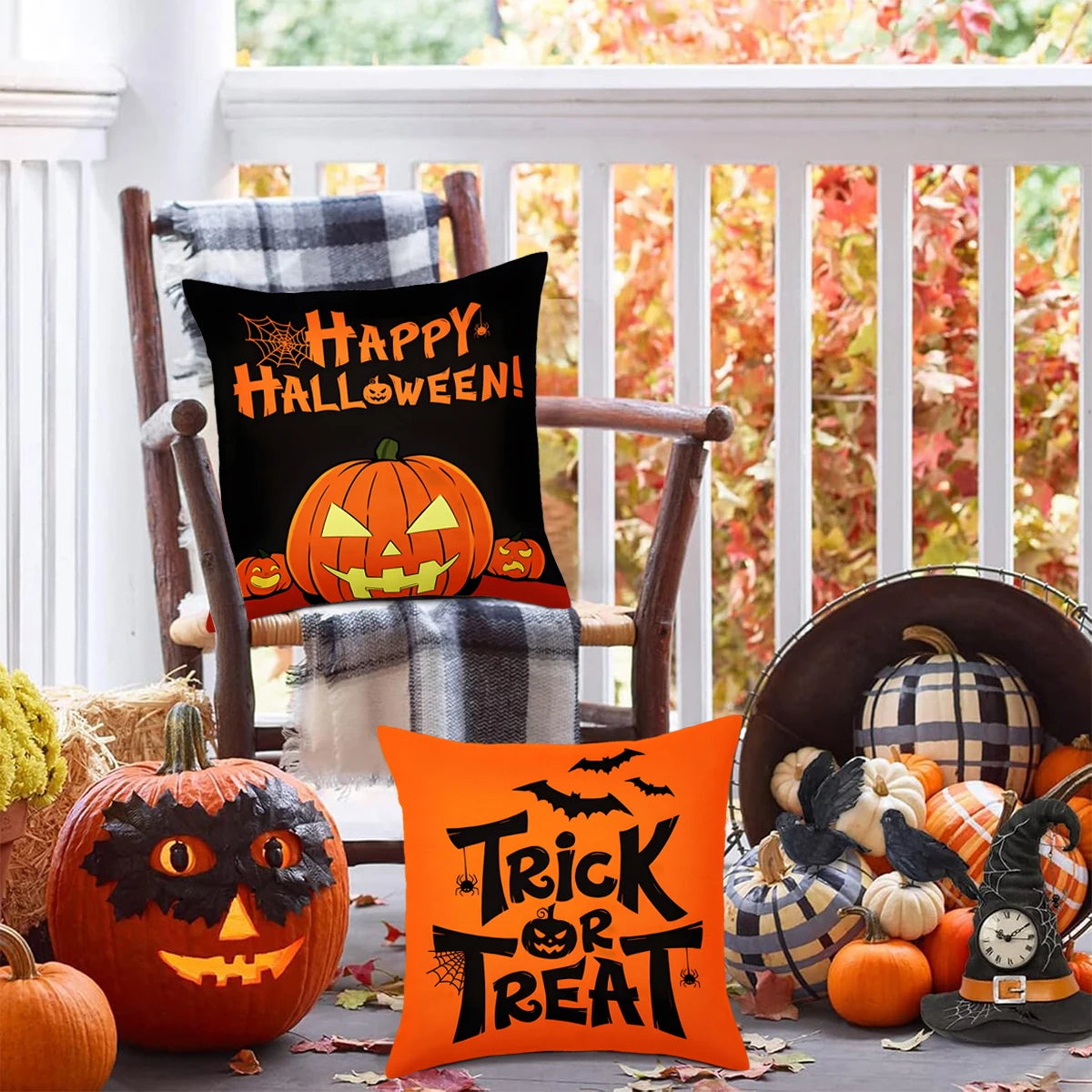 Halloween Pillowcases (17 x 17)