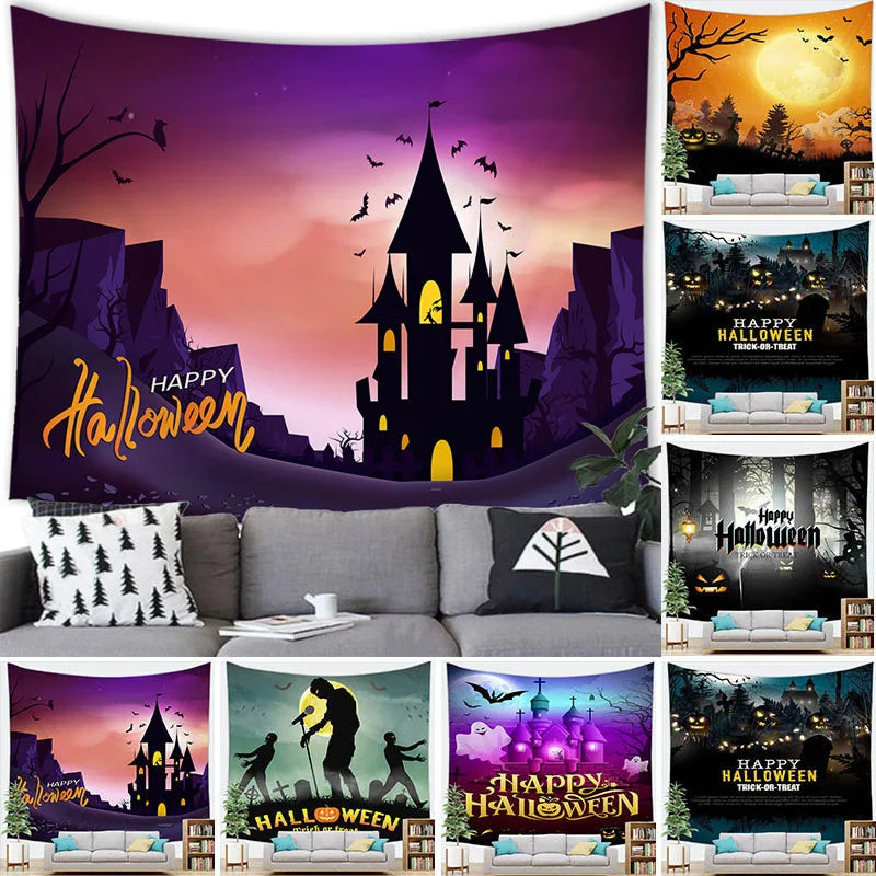 Halloween Decor Tapestry Wall Hanging
