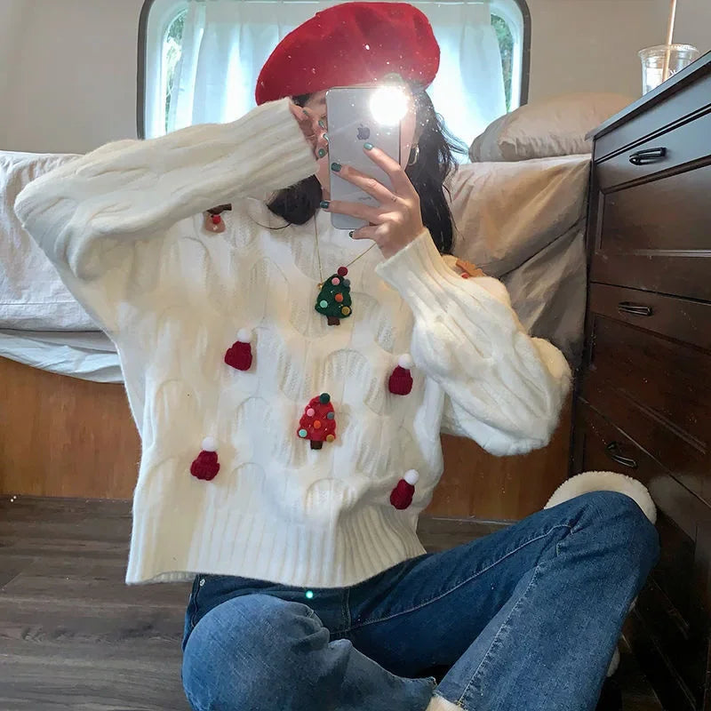 Women Knitted Christmas Sweaters