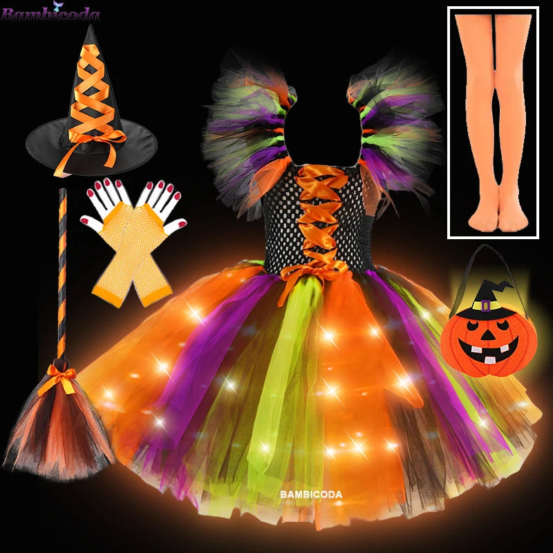 Sparkling Witch Dress Costume (with LED)