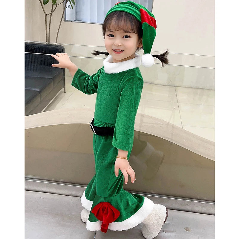 Velvet Santa Suits for Kids (Boys and Girls)
