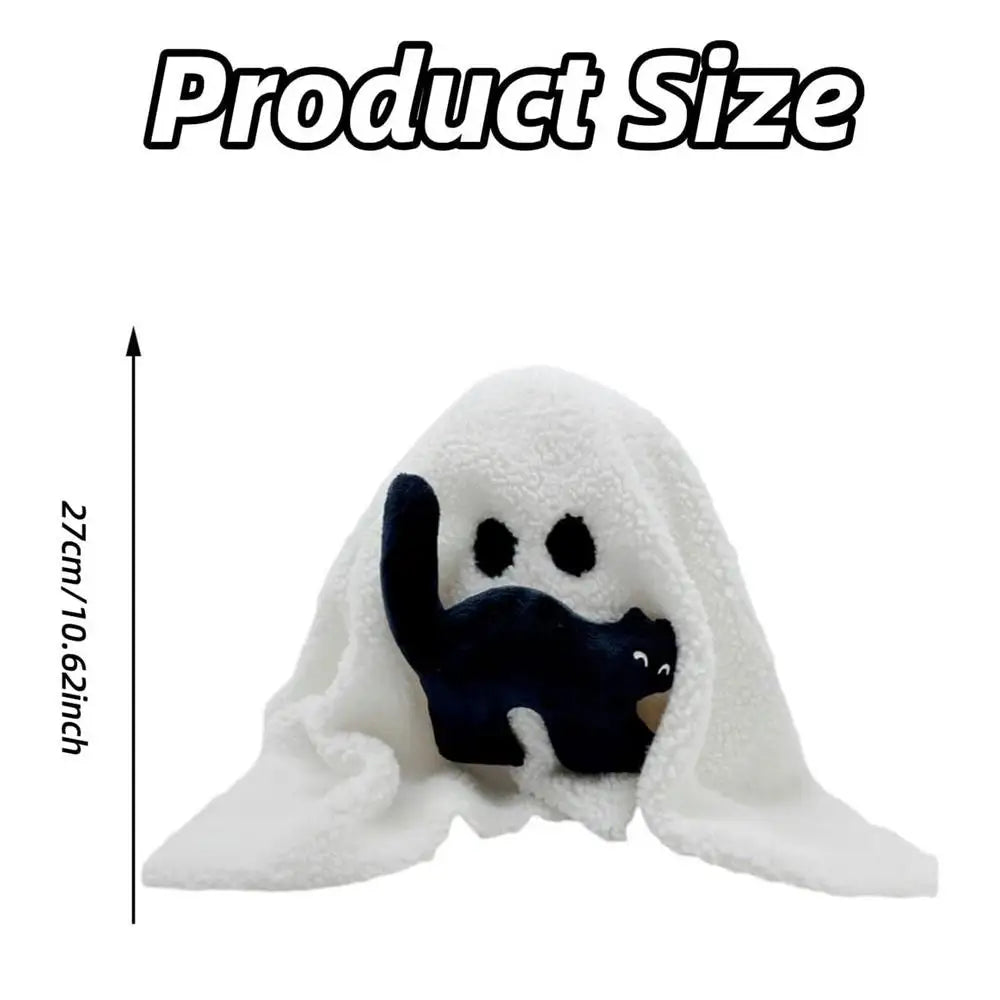 Halloween Gus The Ghost Pillow With Pumpkin