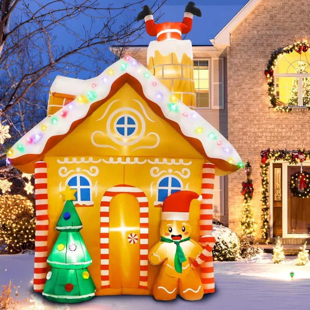 10FT Christmas Inflatable Gingerbread House
