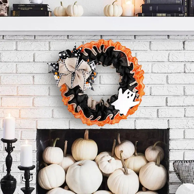 Spooky Halloween Burlap Wreath