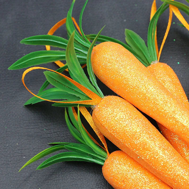 Shiny Foam Carrot Decorations β 12x2cm π₯β¨