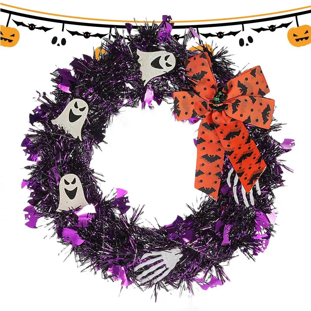 Creepy Skull & Hand Design Wreath