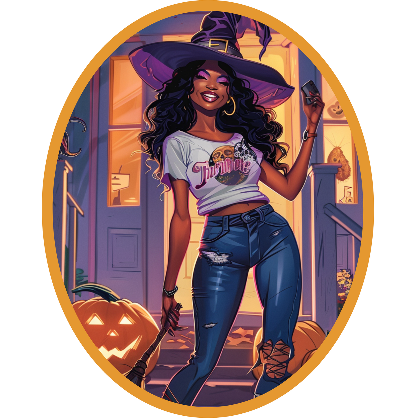 Halloween Cotton Tote (18 x 15)